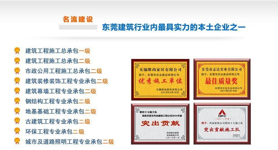 東莞建筑行業(yè)內(nèi)最具實力的本土企業(yè)之一